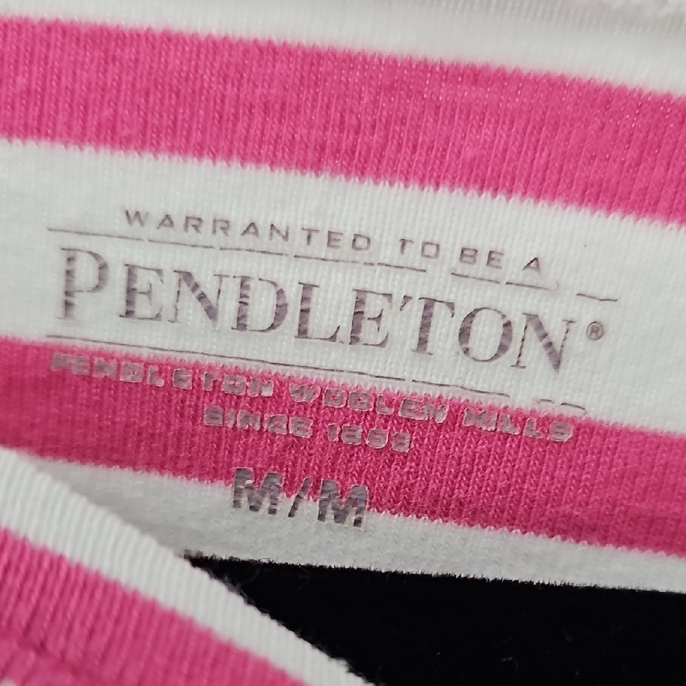 Pendleton Pink and White Striped Top - Picture 2 of 3